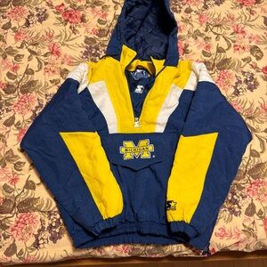 MICHIGAN STARTER ANORAK PUFFER JACKET